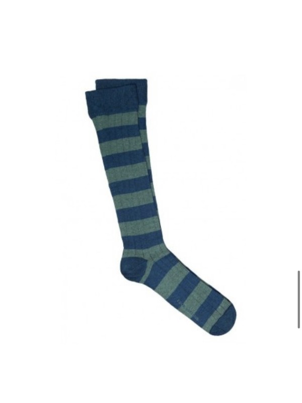 Calcetín raya ancha de caña alta 40/44