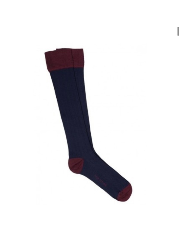Calcetín bicolor de caña alta 36/39