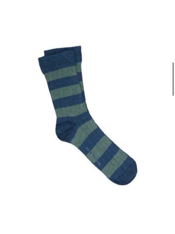 Calcetín raya ancha de caña media 36/39