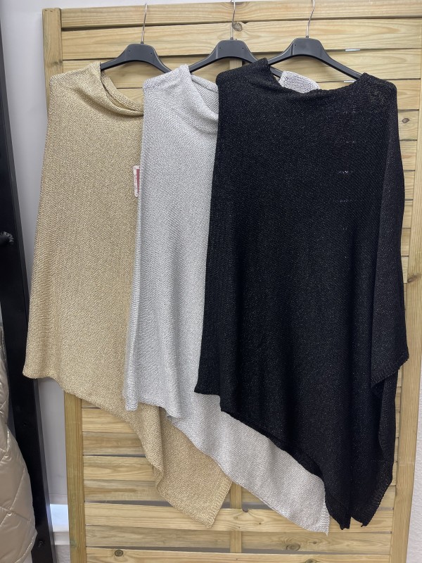 Maxi capa de hilo con brillito