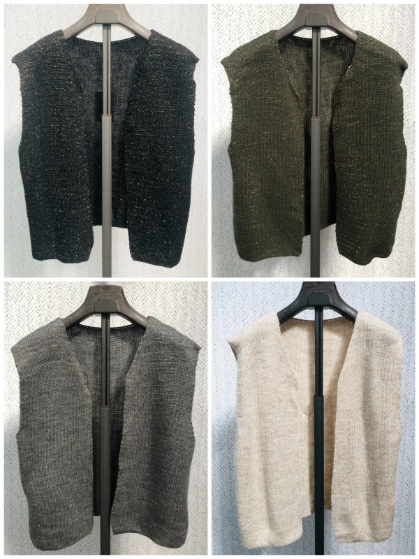 Chaleco de punto con brillito