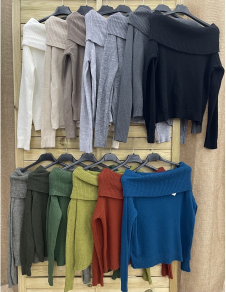 Jersey maxi cuello de lana