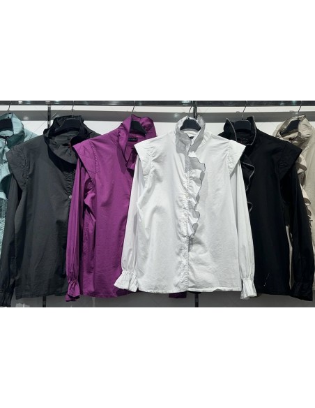 Camisa volante delantero