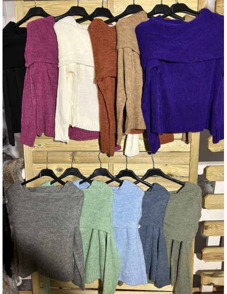 jersey maxi cuello de lana