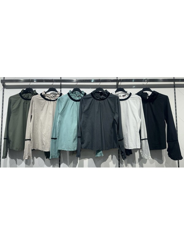 Camisa detalles terciopelo