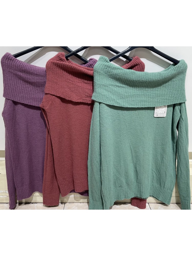 Jersey maxi cuello de lana