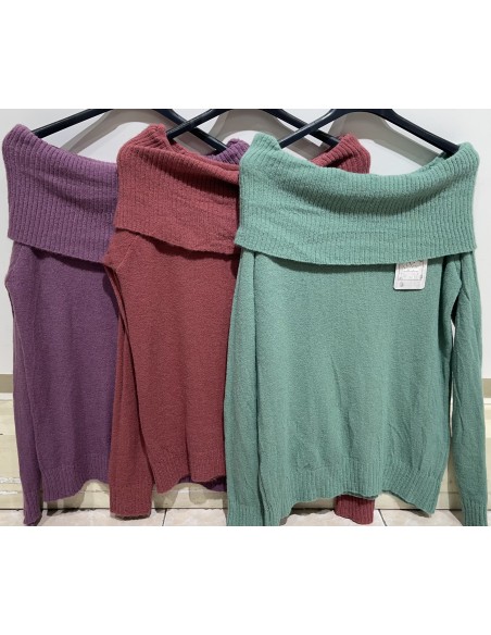 Jersey maxi cuello de lana