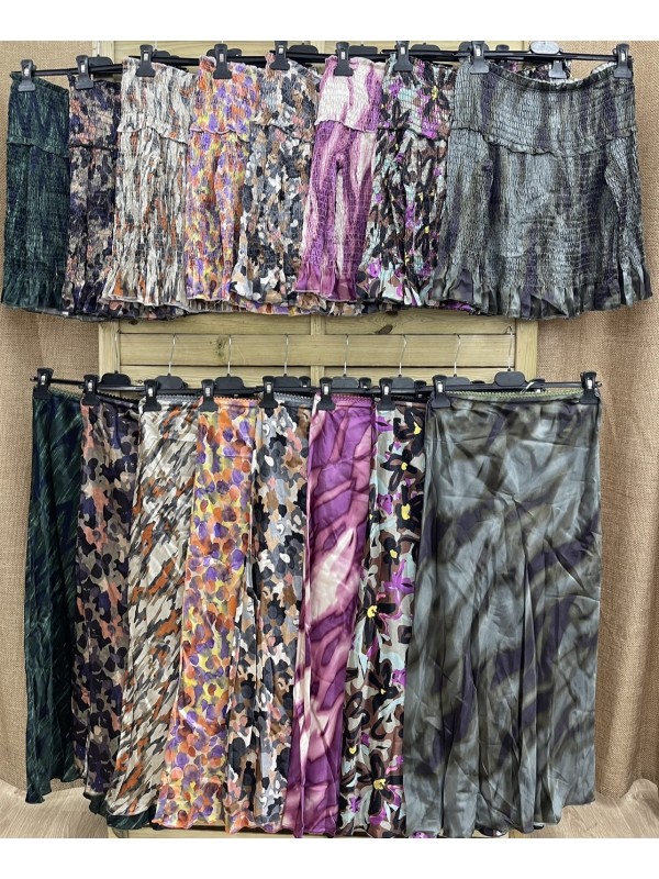 Top fruncido estampado de satén 2