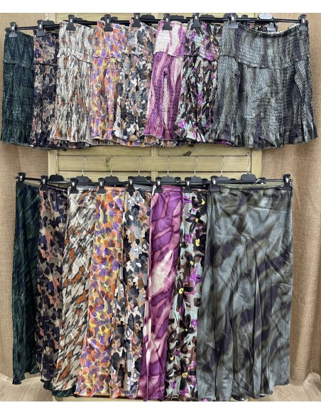 Top fruncido estampado de satén