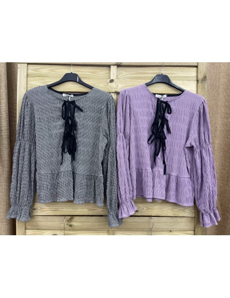 Camisa Vichy Lazos Delanteros