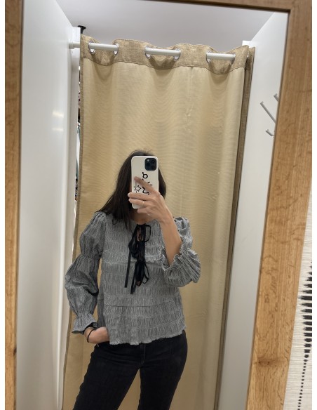 Camisa Vichy Lazos Delanteros