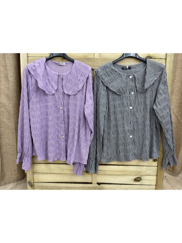 Camisa Vichy Cuello Bobo