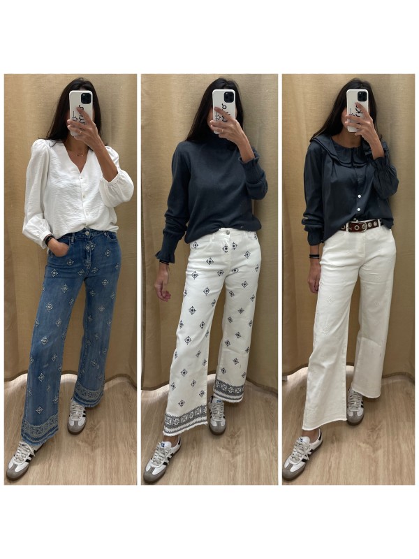 Jeans Culotte Bordado 2