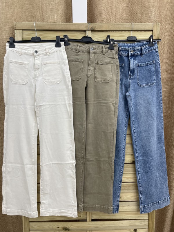 Pantalón Recto Bolsillo Delantero