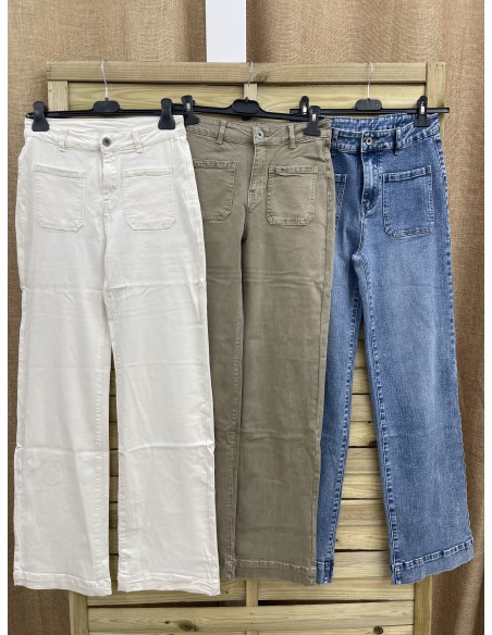 Pantalón Recto Bolsillo Delantero