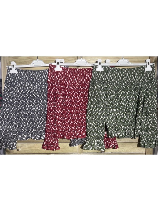 Camisa fruncida doble zig zag