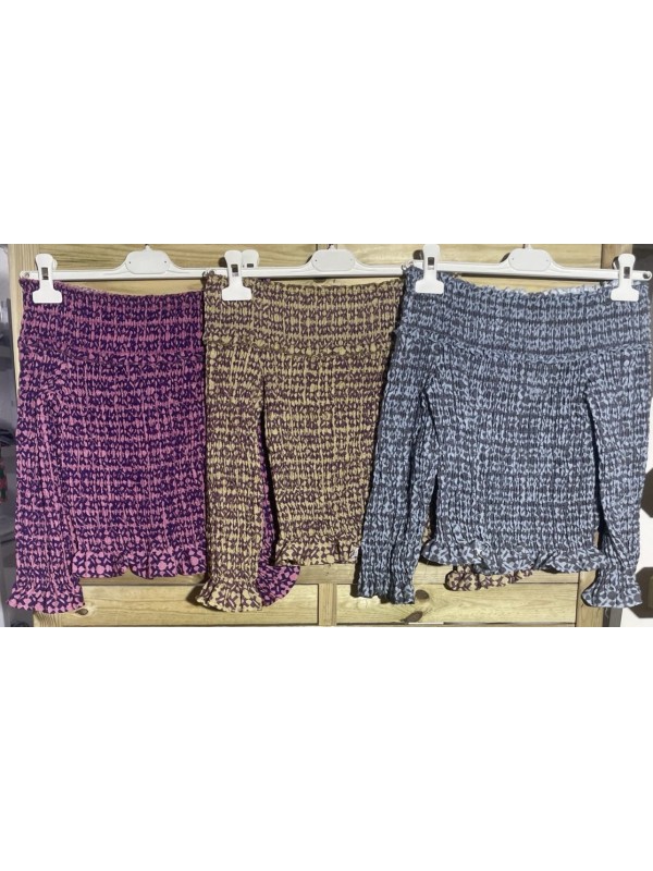 Camisa fruncida cruces