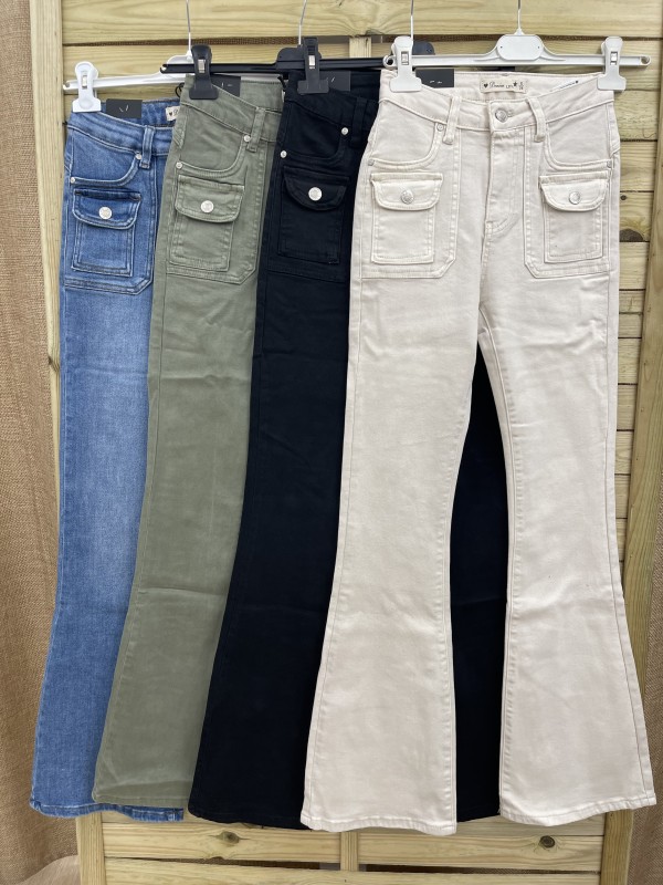 Jeans campana doble bolsillo