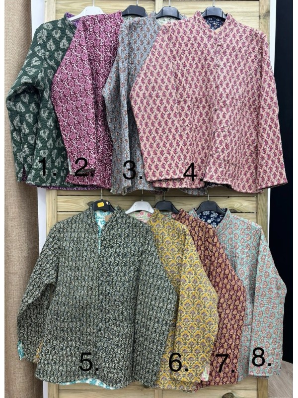 chaqueta india reversible