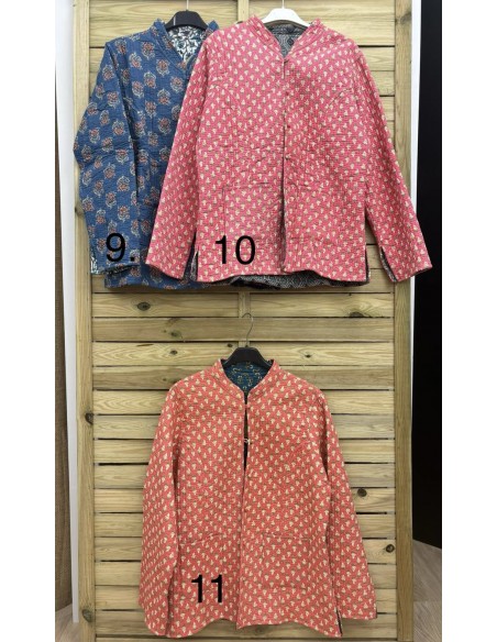 chaqueta india reversible