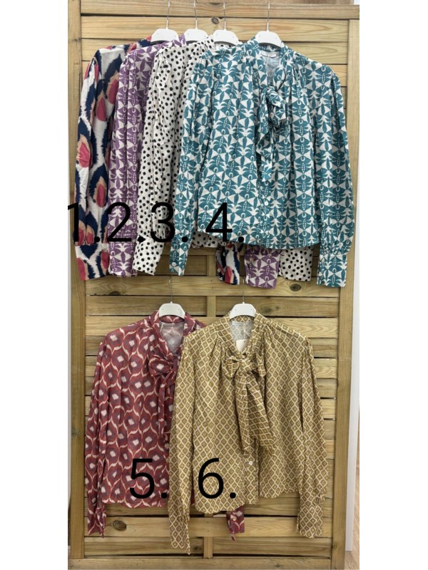 Camisa lazo estampada