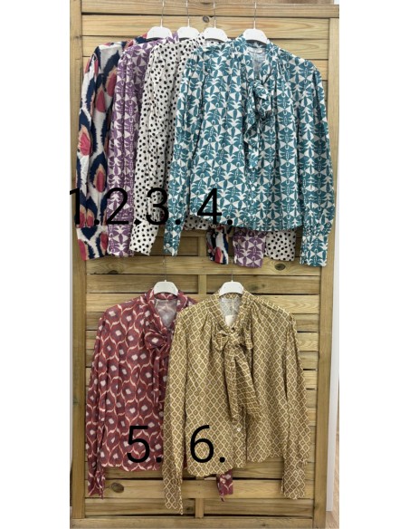 Camisa lazo estampada