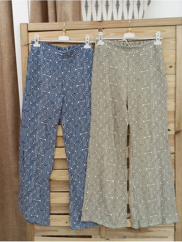 pantalon culotte estampado laberinto
