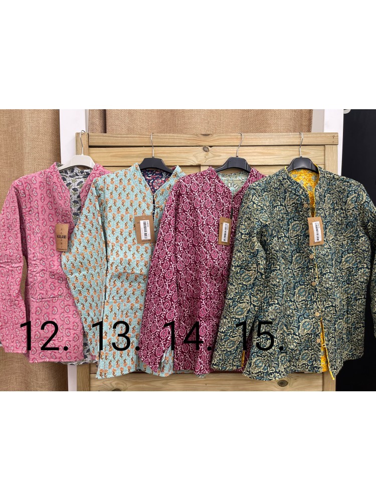 chaqueta india reversible