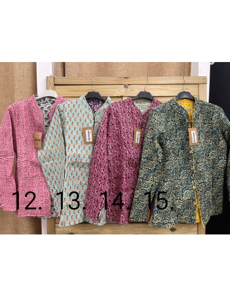 chaqueta india reversible