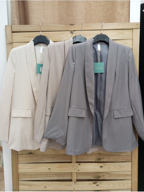 Blazer de traje lisa