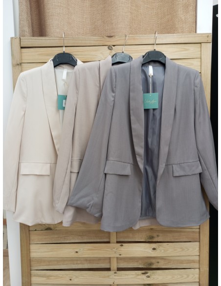 Blazer de traje lisa