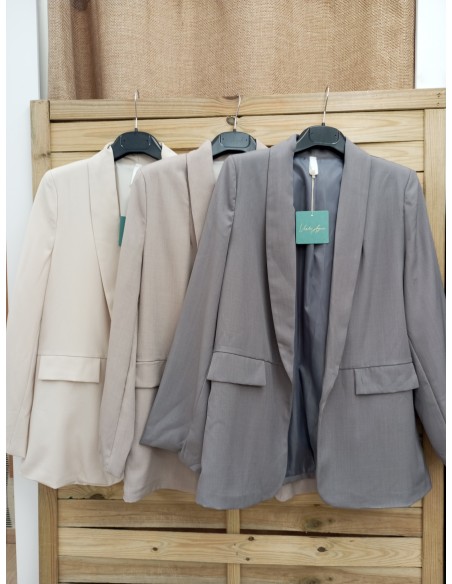 Blazer de traje lisa