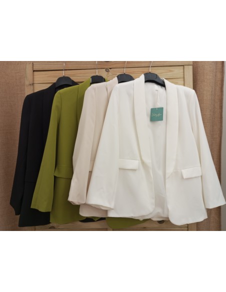 Chaqueta de vestir lisa