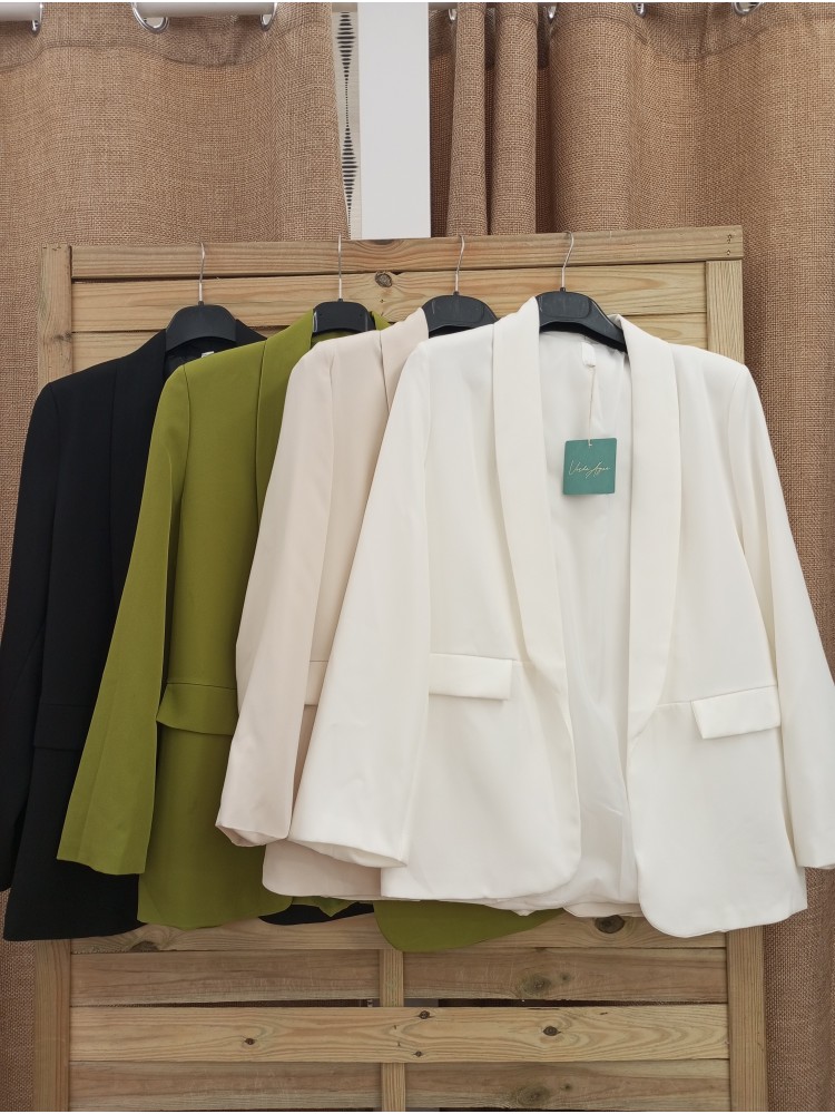 Chaqueta de vestir lisa