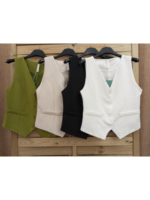 Chaleco de vestir liso