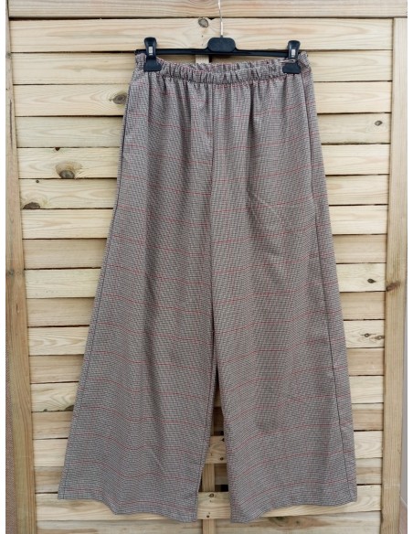 Pantalón recto cuadritos