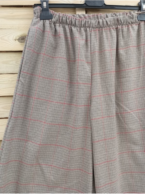 Pantalón recto cuadritos 2