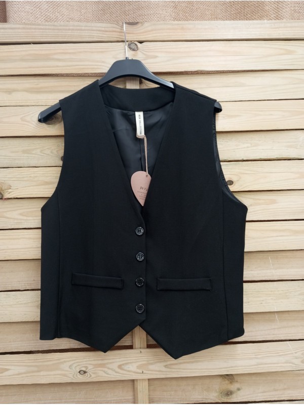 chaleco de vestir corto