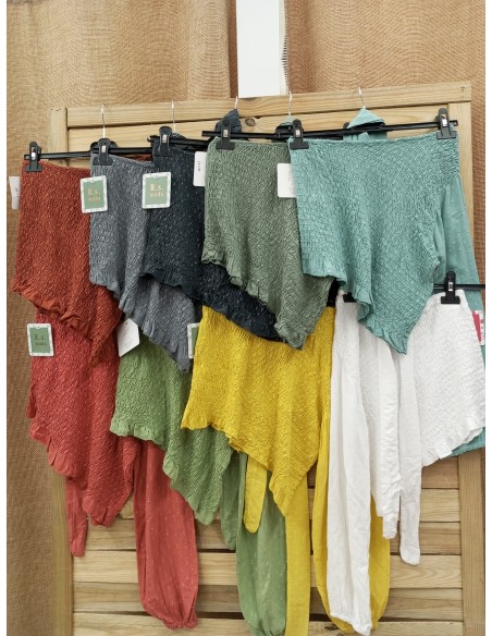 Camisa Asimétrica Lazo Hilo Plateado