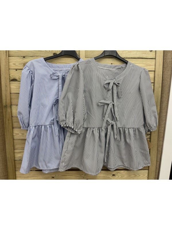 camisa rayas triple lazo