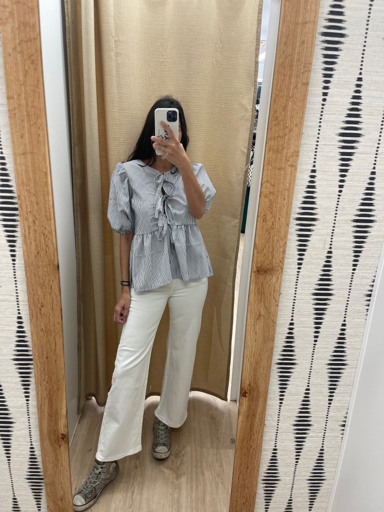 camisa rayas triple lazo