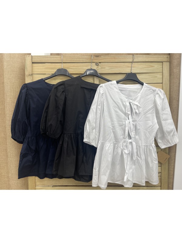 camisa lisa triple lazo