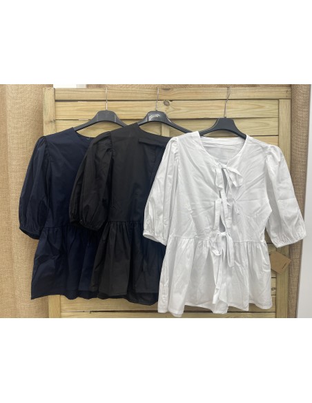 camisa lisa triple lazo