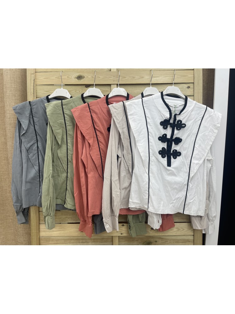 camisa triple aplique