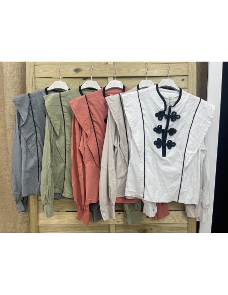 camisa triple aplique