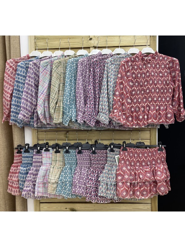 camisa fruncida de gasa con brillito 2