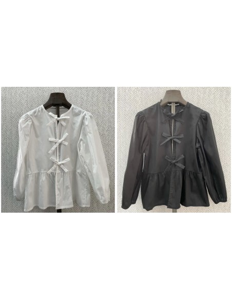 camisa triple lazo lisa media manga