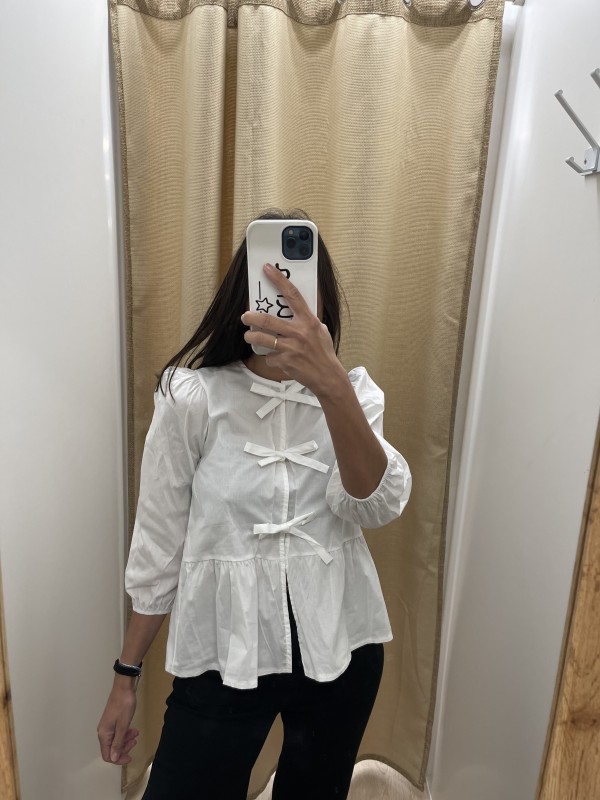 camisa triple lazo lisa media manga 2