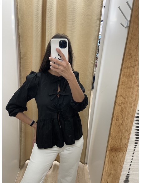 camisa triple lazo lisa media manga