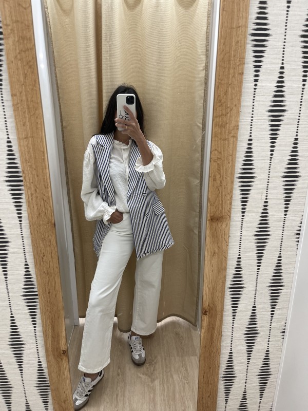 chaleco cruzado de rayas 2